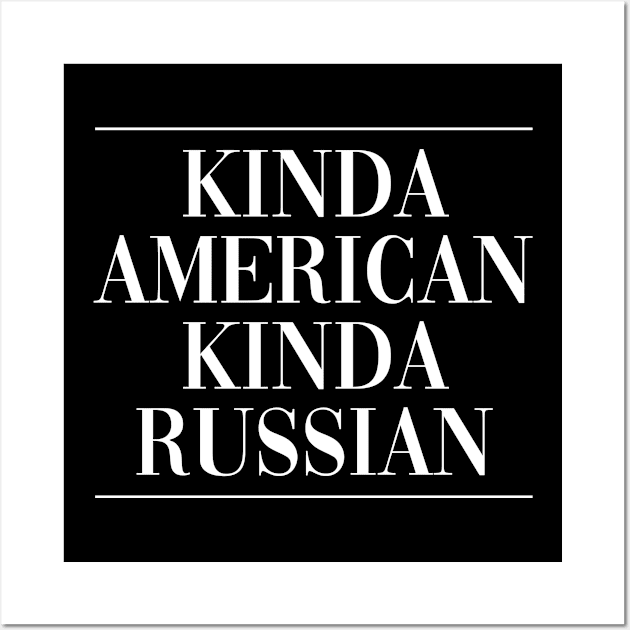 Russian american US new citizen . Perfect present for mother dad friend him or her Wall Art by SerenityByAlex